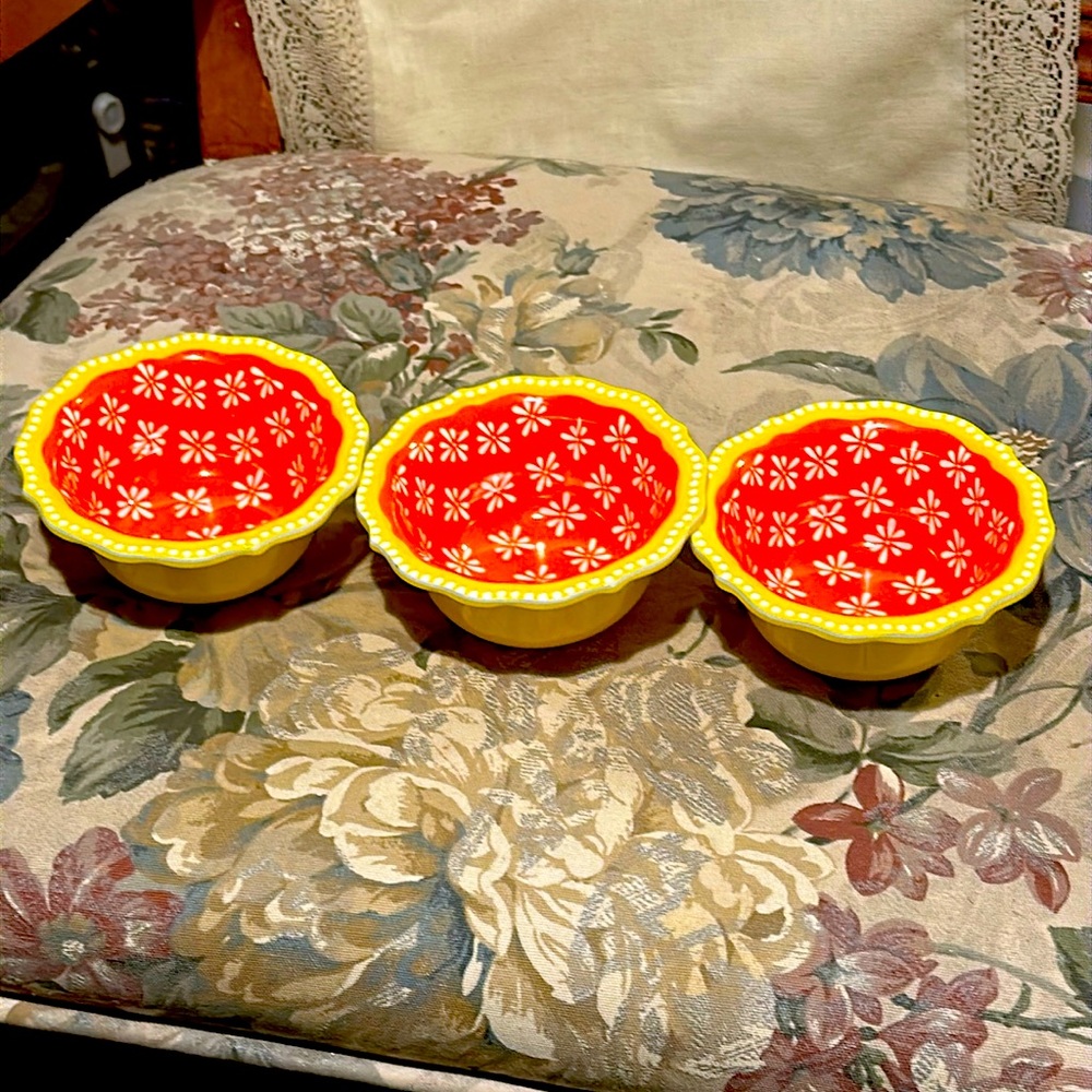 Pioneer Woman Dip Cups - set of 3